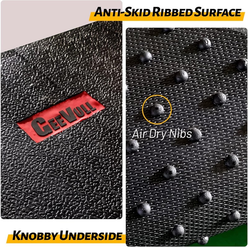 GEEVOLL Heavy Duty Rubber Truck Bed Mat, Extra Thick, Black, Custom Fit for 2005-2023 Toyota Tacoma 6ft Long Bed, Truck Bed Liner - Image 3